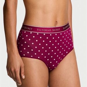 Victoria’s Secret Logo Cotton Modern Brief Panty Underwear. NWT